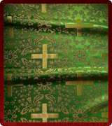 Metallic Brocade Fabric - 540-GR-GR-GM