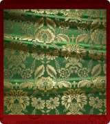 Metallic Brocade Fabric - 555-GR-GR-GM