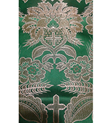 Metallic Brocade Fabric - 555-GR-WS-GM