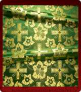 Metallic Brocade Fabric - 580-GR-GM-GM