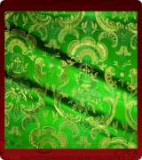 Metallic Brocade Fabric - 585-GR-GR-GM