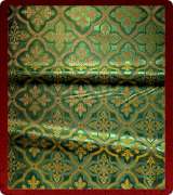 Metallic Brocade Fabric - 590-GR-GR-GM