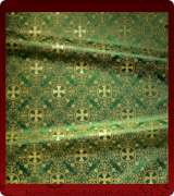Metallic Brocade Fabric - 595-GR-GR-GM