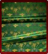 Metallic Brocade Fabric - 605-GR-GR-GM