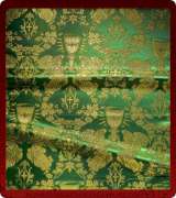 Metallic Brocade Fabric - 615-GR-GR-GM