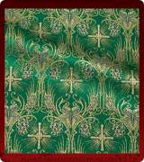 Metallic Brocade Fabric - 620-GR-DB-GM