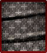 Metallic Brocade Fabric - 510-BK-GY-SM